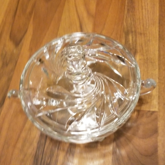 Vintage Cut Glass Apothecary Candy Dish With Lid - Picture 3 of 8